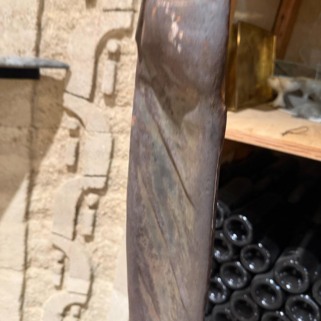 For your consideration, a Mid Century Bronze Sculpture of a standing figure "Tette De Femme" set on a natural stone base....