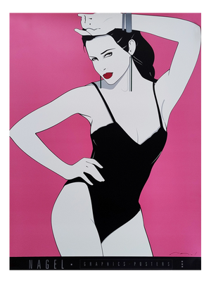 Pin Up Art Poster after Patrick Nagel, 1990