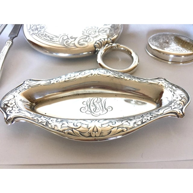 Silver Late 19th Century Antique Sterling Silver Vanity Set by Gorham - 10 Pieces For Sale - Image 8 of 11