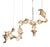 Dune 16 Spiral Chandelier with Metallic Tone Shades from Moss Objects For Sale