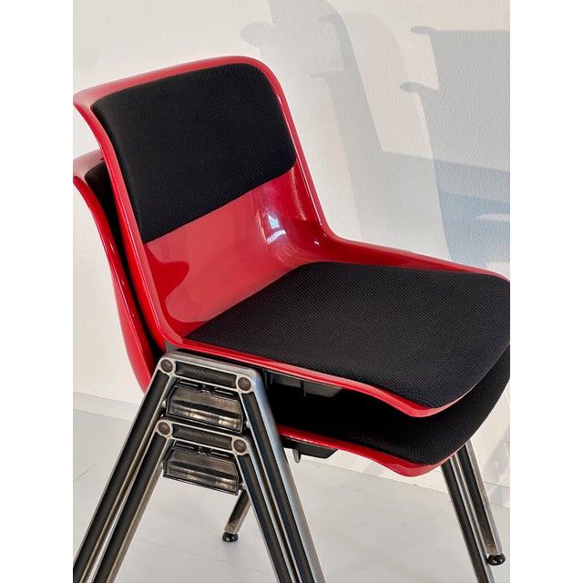 1970s Vintage Modus Chairs by Osvaldo Borsani for Tecno, 1970s, Set of 6 For Sale - Image 5 of 12