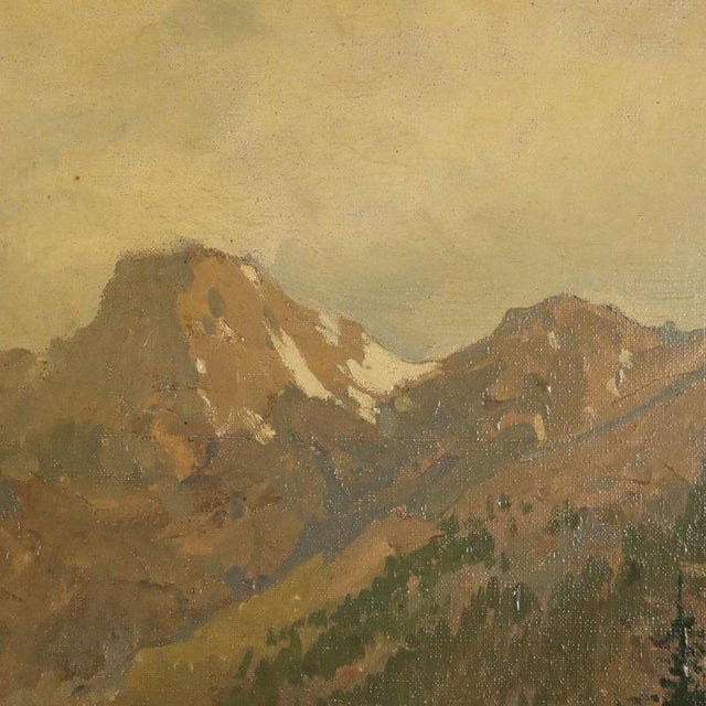 Giuseppe Buscaglione, Landscape, Oil on Canvas, 19th Century For Sale - Image 7 of 12
