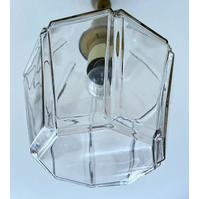 1970s Vintage Pendant Light in Glass from Limburg For Sale - Image 5 of 17