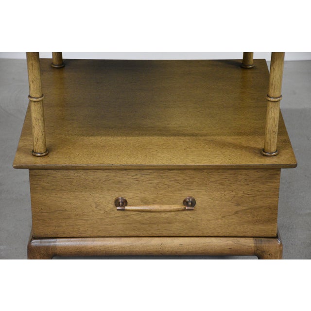 Walnut Mid 20th Century Nightstand by Henredon For Sale In Boston - Image 6 of 8