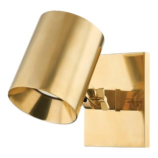 Hudson Valley Lighting Mark D. Sikes Highgrove 1-Light Sconce, Aged Brass For Sale