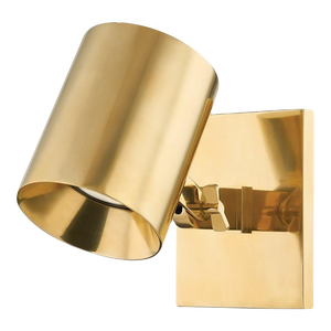 Hudson Valley Lighting Mark D. Sikes Highgrove 1-Light Sconce, Aged Brass
