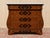 Brown Swiss-Style Marquetry Chest of Drawers with Carrara Marble Top For Sale - Image 8 of 8