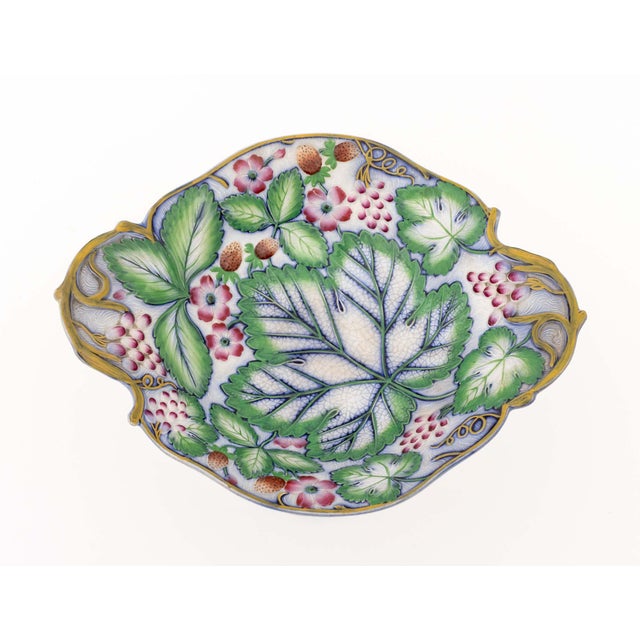 English Strawberry and Grape Motif Tableware, 3 For Sale - Image 4 of 13