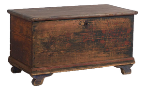 Antique Folk Art Trunk