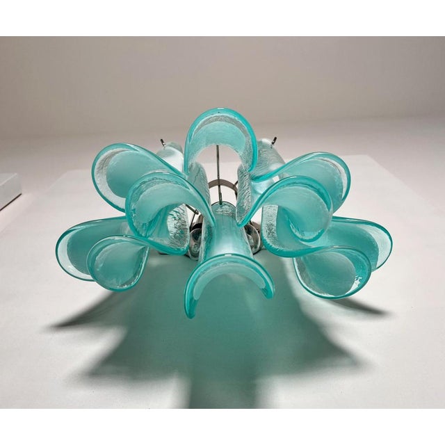 Italian Petal Murano Sconces, 1990s, Set of 2 For Sale - Image 6 of 12