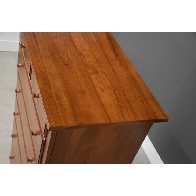 Wood 1990s Refinished Cherry Tall Dresser For Sale - Image 7 of 8