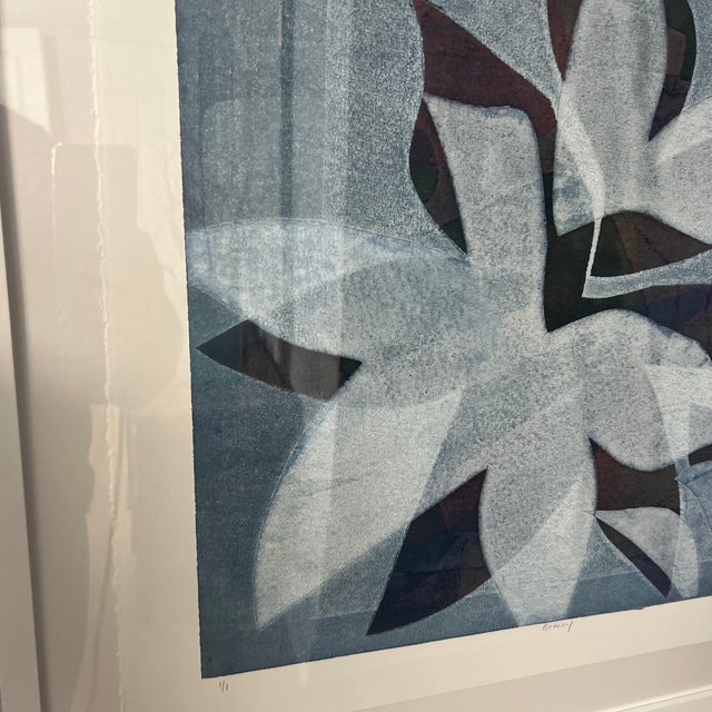 Abstract Original Signed Abstract Floral Monotype Print “Botany” For Sale - Image 3 of 7