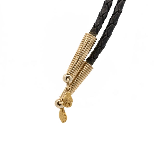 20 Dollar Lady Liberty 24k Gold Coin Alaskan Bolo Tie With Gold Nugget Tips For Sale In Miami - Image 6 of 7