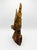 1978 Hand Carved Wooden Eagle Statue Perched on Stump Vintage Soviet Sakhalin Art For Sale - Image 4 of 5