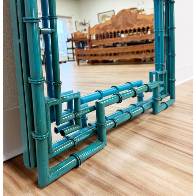 Mid 20th Century Vintage Chinoiserie Pagoda Style Wall Mirror For Sale - Image 5 of 10