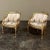 French Antique Italian Neoclassical Louis XVI Petite Giltwood Bergeres ~ Armchairs For Sale - Image 3 of 13