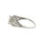 A 1930s 18k gold ring featuring a repurposed approximately 1.2 carat brilliant-cut diamond. The diamond is K color grade...