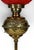 Metal Late 19th Century Victorian Brass and Red Satin Glass Griffin Piano Floor Lamp For Sale - Image 7 of 18