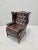 Vintage English Chesterfield Style Tufted Back Wingback Lounge Chair Newly Reupholstered in Leather For Sale - Image 9 of 10