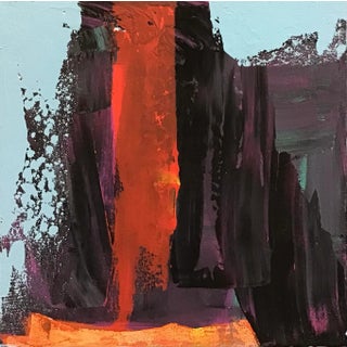 “AS123121” Contemporary Abstract Expressionist Acrylic Painting on Stretched Canvas For Sale
