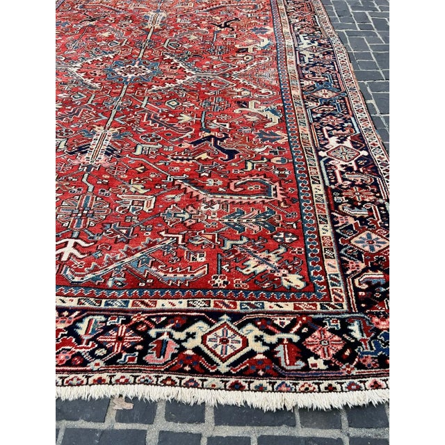 Boho Chic Antique Heriz All Over Design For Sale - Image 3 of 5