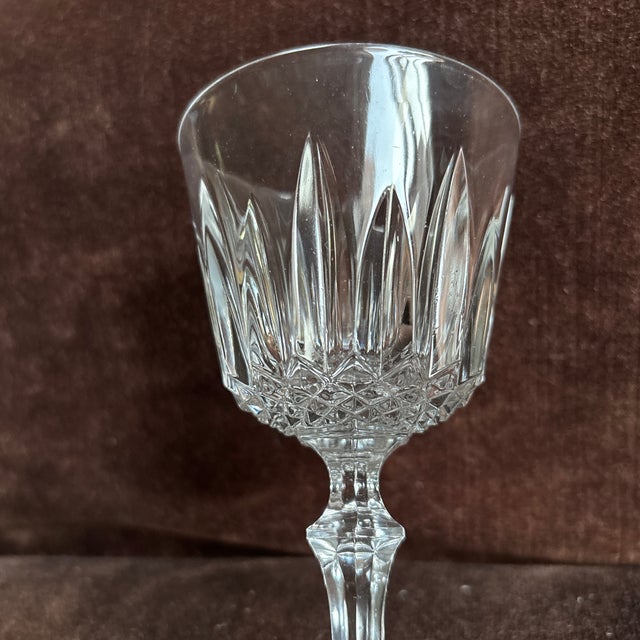 French Antique Crystal Wine Glasses and Champagne Flutes - Set of 28 For Sale In New York - Image 6 of 12