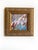 Two original mini paintings by Jessalin Beutler in a set with unique gold frames. Artwork is mixed media on canvas wrapped...
