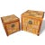 James Mont Set of Vintage Chinoiserie Split-Bamboo Woven Trunks/Chests With Brass Dragon/Phoenix Latches For Sale - Image 4 of 11