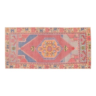 1960s Vintage Turkish Anatolian Hand Knotted Rug With Soft Texture,3'X6'3" For Sale