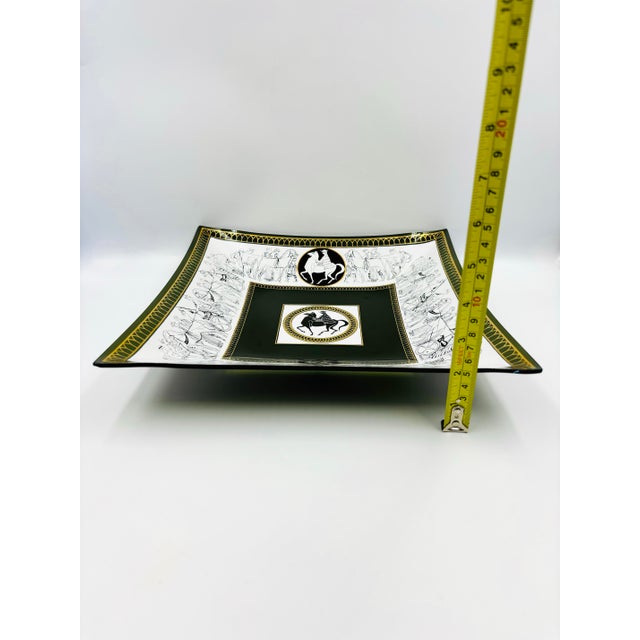 Large Grecian Aldon Glass Tray For Sale - Image 9 of 11