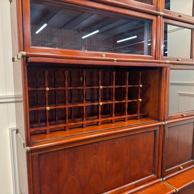 Wood Large Wine Rack for Bookshelf from Globe Wernicke For Sale - Image 7 of 7