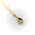 Metal 1990s 18k Gold Pear-Shaped Diamond in Collett Setting on a 16” Chain For Sale - Image 7 of 12