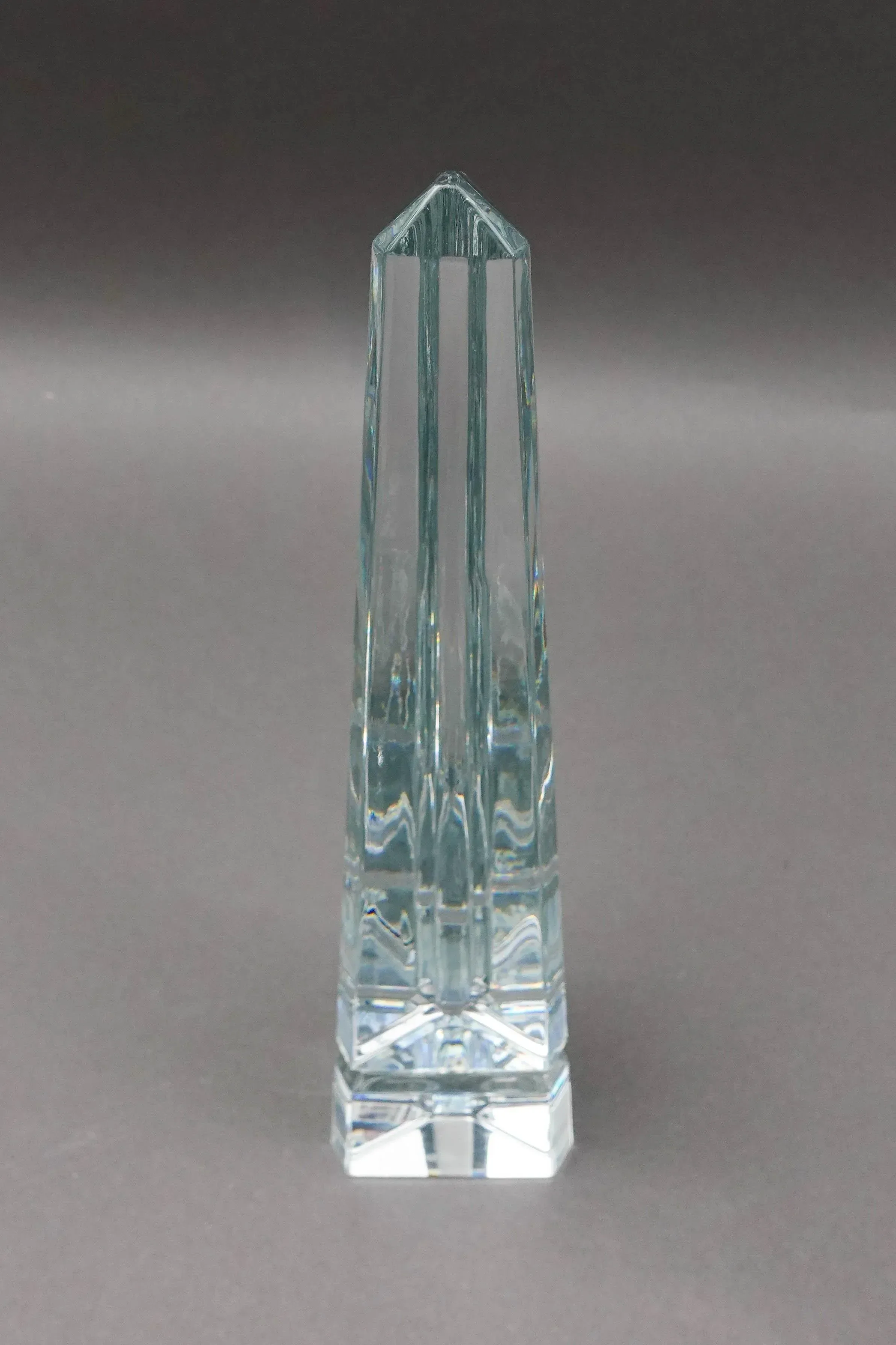 Baccarat オベリスク クリスタル 置物 Mid 20th Century Baccarat Crystal France Osiris Obelisk Glass