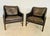 1960s Vintage Scandinavian Fredrik Kayser Brown Leather Lounge Chairs, 1960s, Set of 2 For Sale - Image 5 of 18