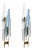 Model 1461 Dahlia Wall Lamps in Brass with Curved and Cut Crystal Diffusers by Max Ingrand for Fontana Arte, 1950, Set of 2 For Sale