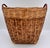 Tan Vintage Handwoven Chinese Split Reed Tortiseshell Bamboo and Rattan Large Gathering Basket For Sale - Image 8 of 14