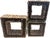 Late 20th Century Vintage Woven Natural Fiber Square Wall Shelves, Set of 3 For Sale - Image 5 of 9