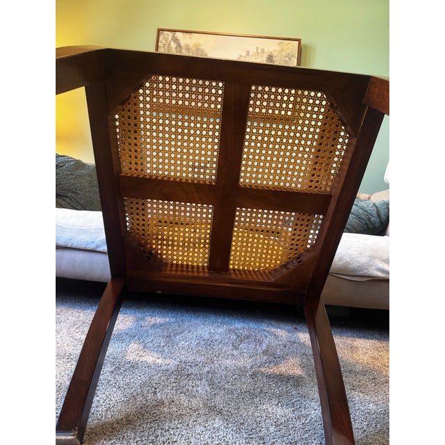 Brown Pair of Vintage "Circle Chairs" Attributed to Hickory Chair by Mariette Himes Gomez For Sale - Image 8 of 10