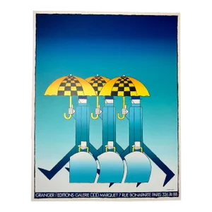 Vintage Michel Granger Editions Galerie Marquez, Paris Serigraph