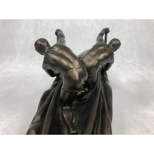 1950s Jihokera, Sculpture of Two Rowers, Czechoslovakia, 1960s For Sale - Image 5 of 10