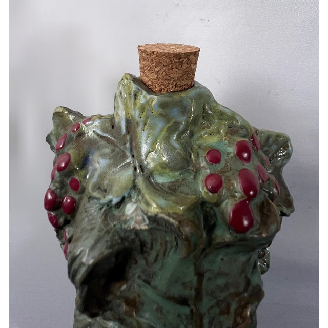Mid 20th Century Italian Luxardo Bacchus Figural Ceramic Decanter Sculpture For Sale - Image 11 of 13