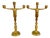 Hans Harry Liebmann, Pair Art Deco Bronze Draped Male Greco-Roman Candelabra For Sale