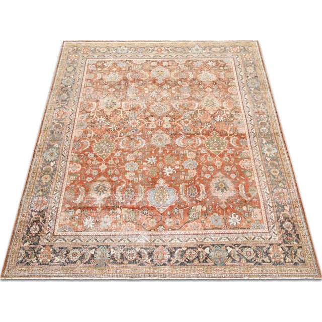 1920s 1920s Persian Mahal Rug For Sale - Image 5 of 5