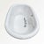 Kohler cast iron enameled soaking tub complete with faucet and all parts. Glazed terracotta sectional base covers. Center...