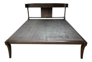 Medellin Mid-Century Style Klismos Queen Bedframe