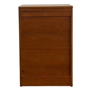 1970s Compact Vertical Danish File Cabinet For Sale