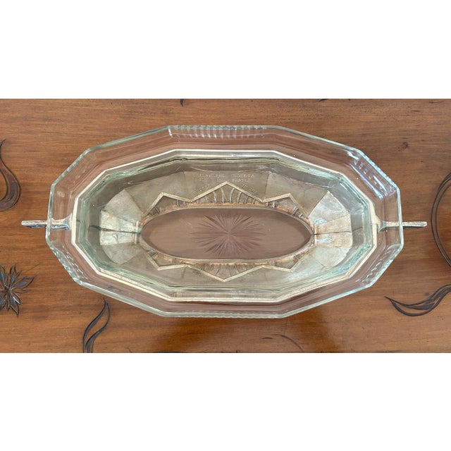 French Art Deco Silver-Plated and Glass Centerpiece by Orfèvrerie Dilecta, 1930s For Sale - Image 16 of 18