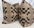 Custom pair of 22" pillows covered in Massoud Furniture fabric "Plaidish" in color stone embroidered fabric. These pillows...
