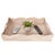 Artifacts Rattan Scallop Collection Rectangular Tray in White Wash - 22" For Sale - Image 4 of 6