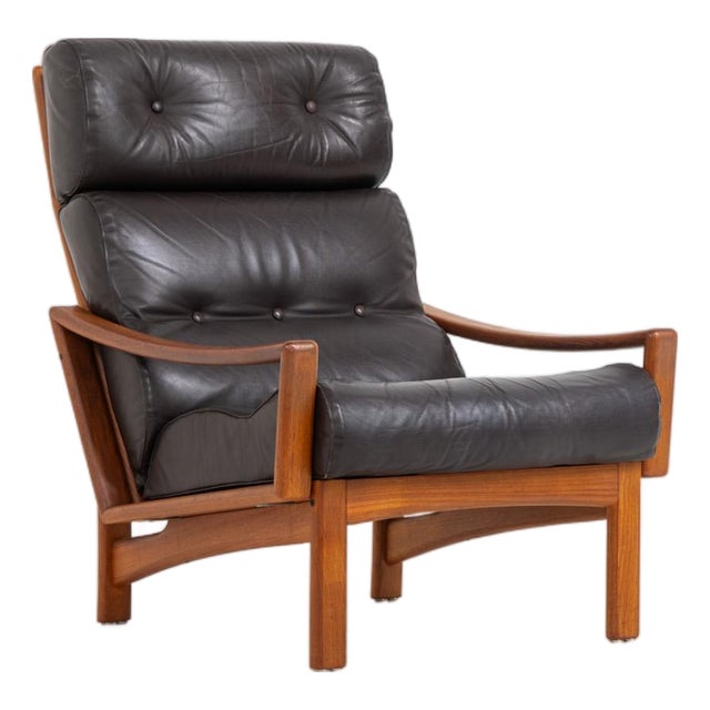 Leather Easy Chair from Glostrup For Sale
